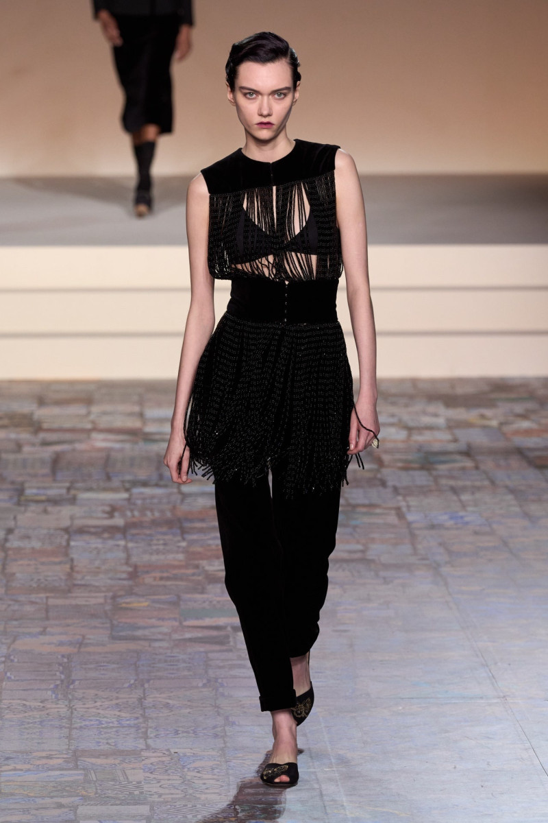 Sofia Steinberg featured in  the Christian Dior fashion show for Pre-Fall 2024