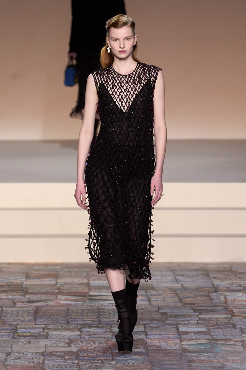 Lainey Hearn featured in  the Christian Dior fashion show for Pre-Fall 2024