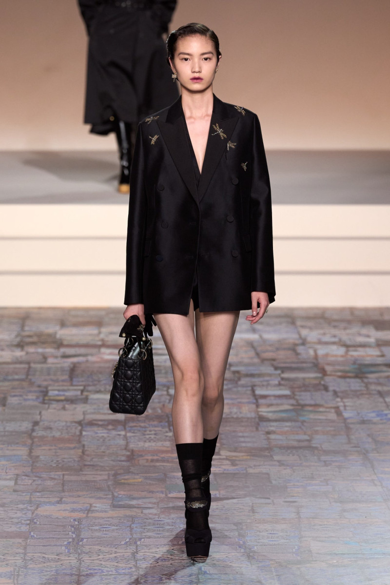 Huijia Chen featured in  the Christian Dior fashion show for Pre-Fall 2024