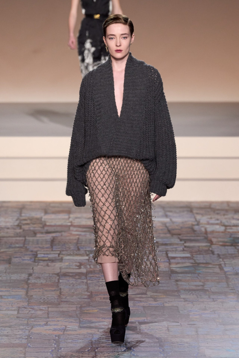 Celeste Fitzpatrick featured in  the Christian Dior fashion show for Pre-Fall 2024