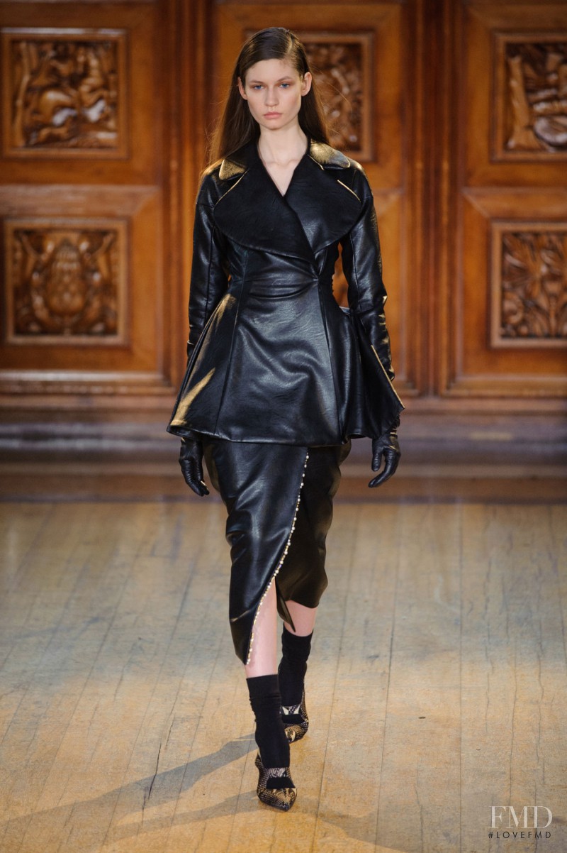 Kasia Krol featured in  the Emilia Wickstead fashion show for Autumn/Winter 2014