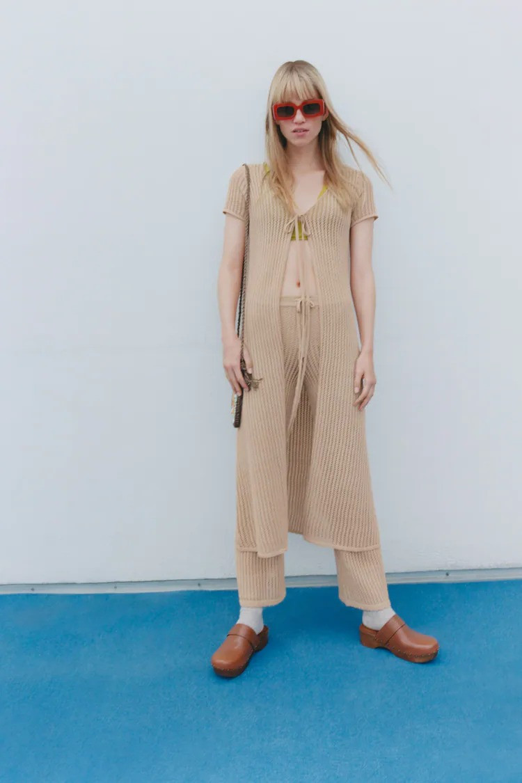 Rebecca Leigh Longendyke featured in  the Zara La Femme lookbook for Pre-Fall 2021