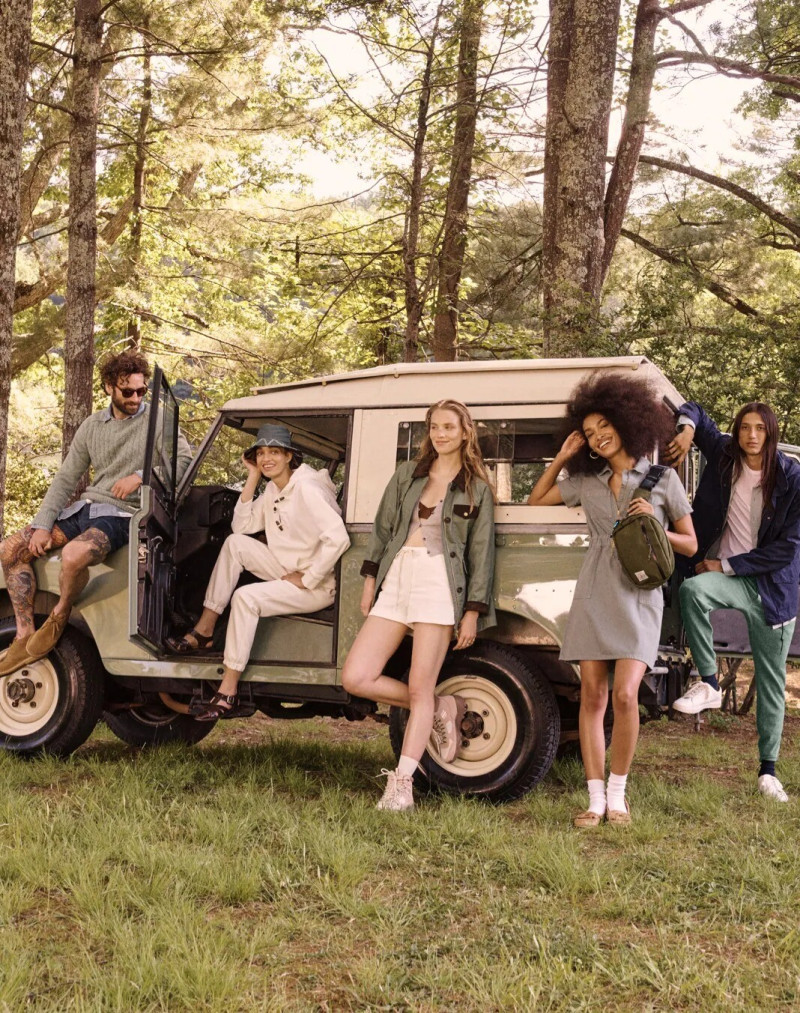 Rebecca Leigh Longendyke featured in  the J.Crew advertisement for Pre-Fall 2021