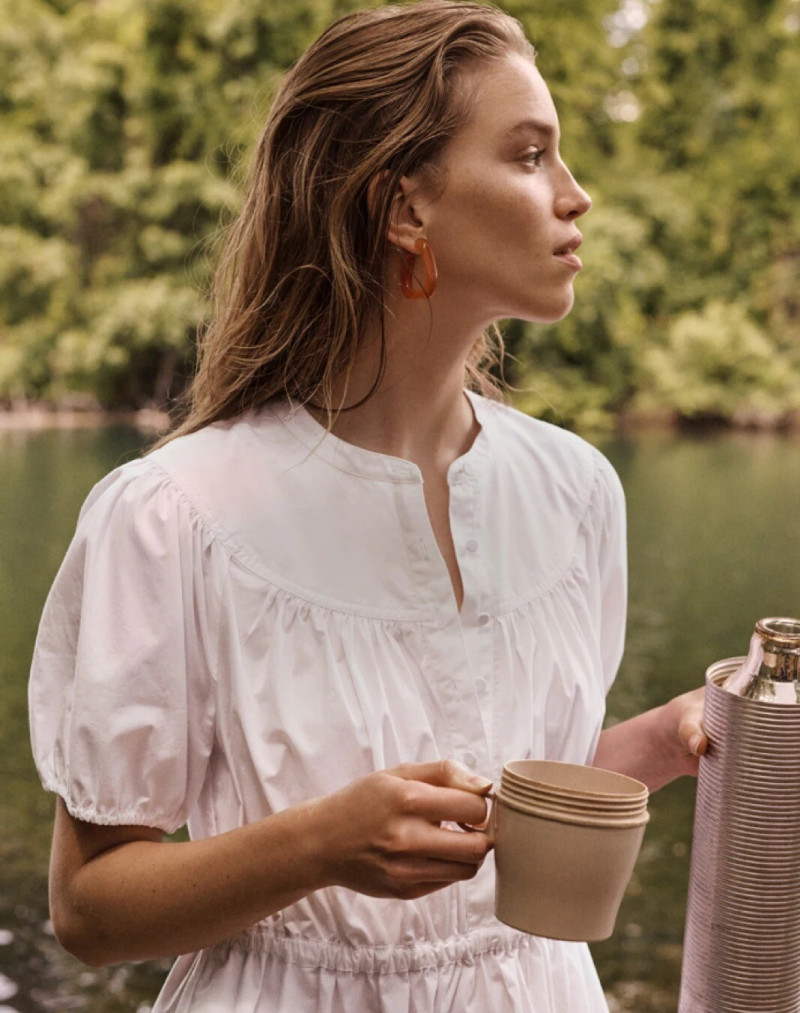 Rebecca Leigh Longendyke featured in  the J.Crew advertisement for Pre-Fall 2021