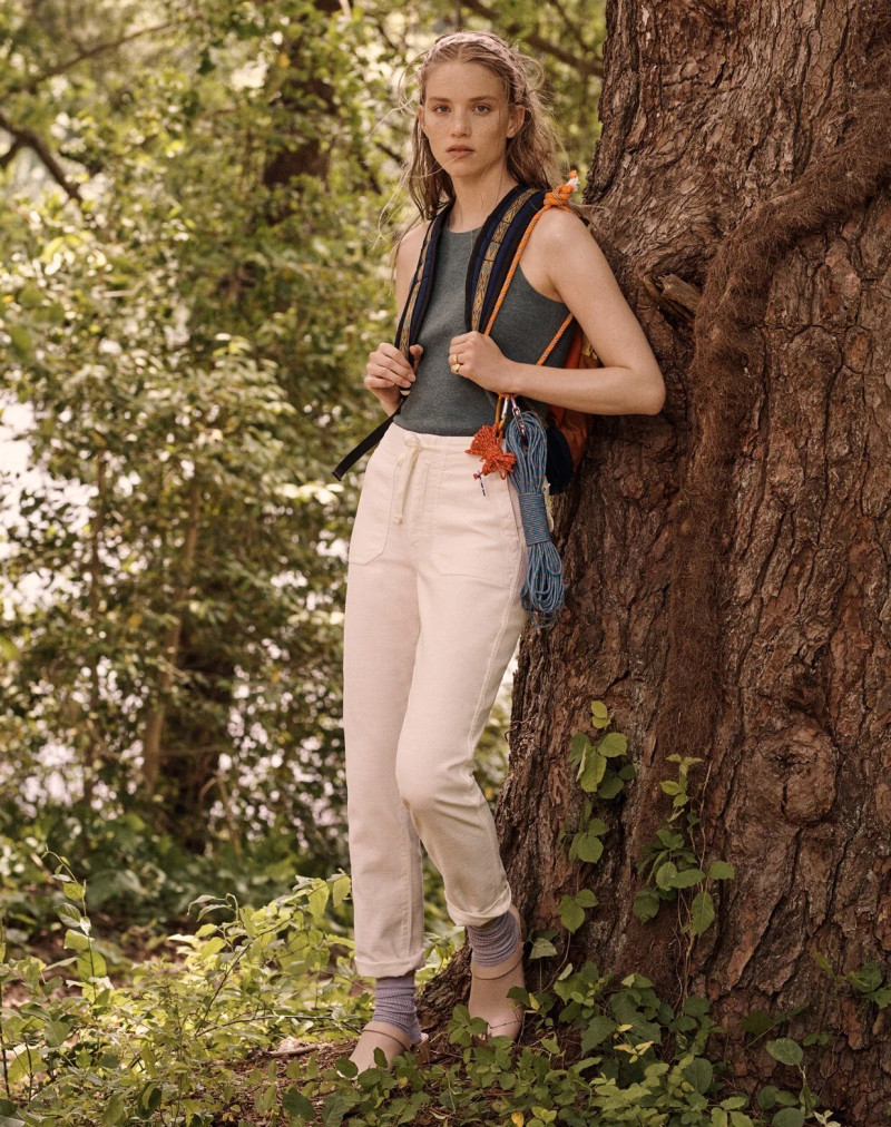 Rebecca Leigh Longendyke featured in  the J.Crew advertisement for Pre-Fall 2021