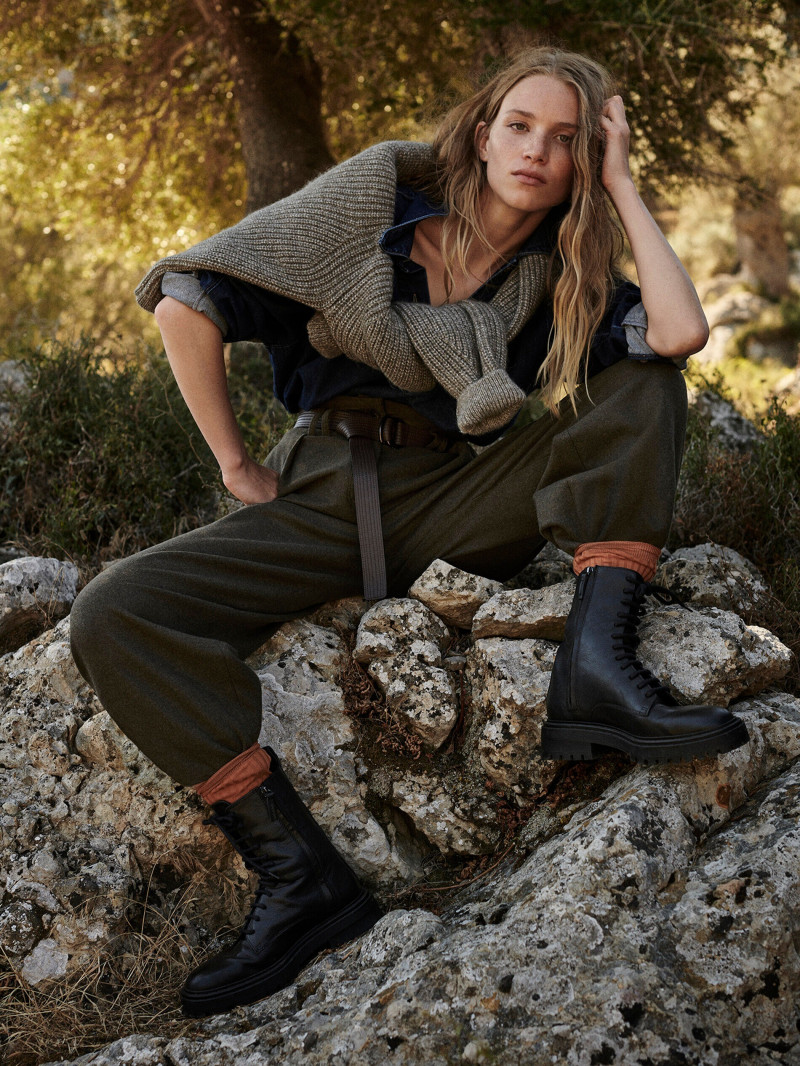 Rebecca Leigh Longendyke featured in  the Massimo Dutti Join Life lookbook for Autumn/Winter 2021