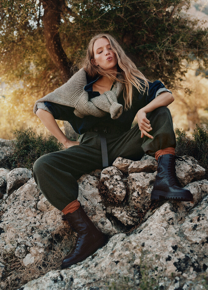 Rebecca Leigh Longendyke featured in  the Massimo Dutti Join Life lookbook for Autumn/Winter 2021