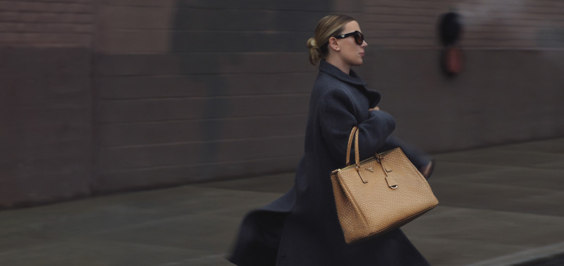 Prada Galleria 2024 Handbag Campaign Featuring Scarlett Johansson advertisement for Spring/Summer 2024