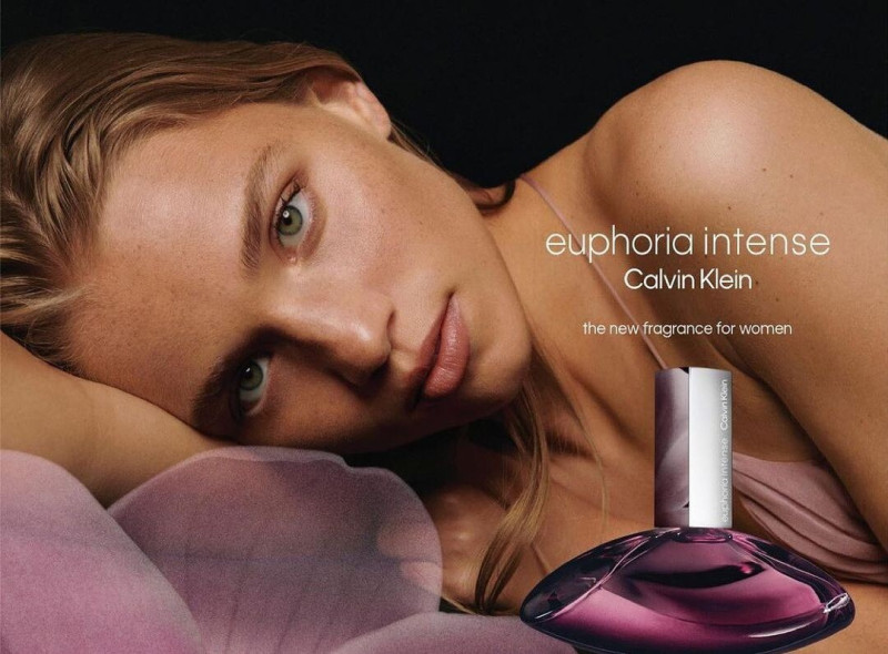 Rebecca Leigh Longendyke featured in  the Calvin Klein Fragrance Calvin Klein Euphoria Intense Fragrance advertisement for Winter 2021