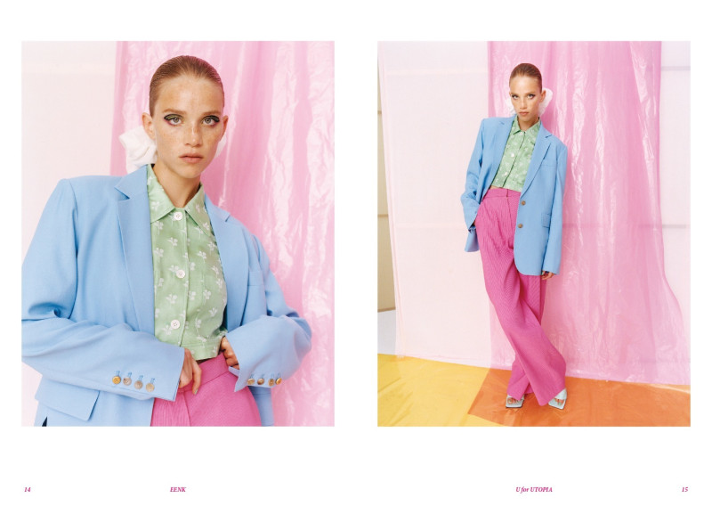 Rebecca Leigh Longendyke featured in  the Eenk U for UTOPIA lookbook for Spring/Summer 2022