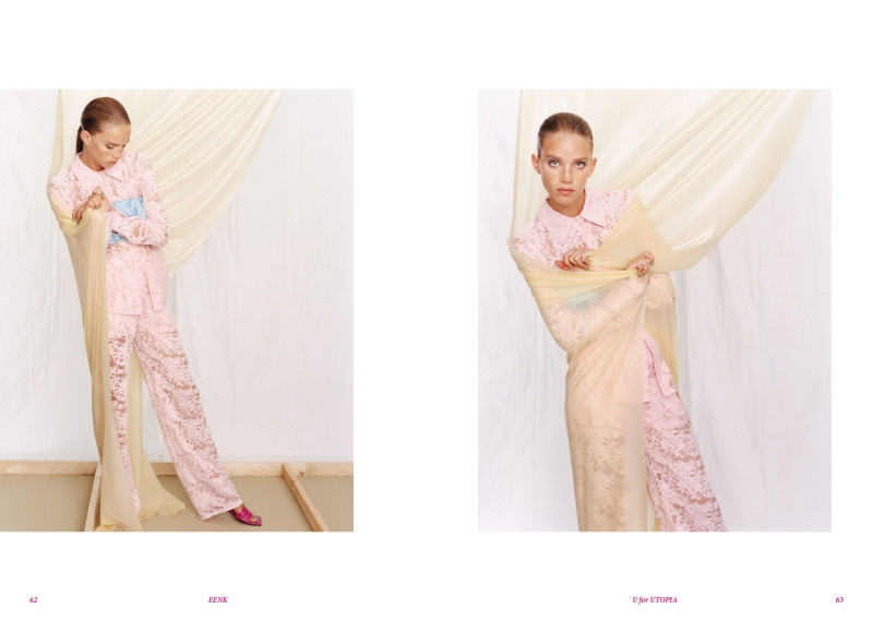 Rebecca Leigh Longendyke featured in  the Eenk U for UTOPIA lookbook for Spring/Summer 2022