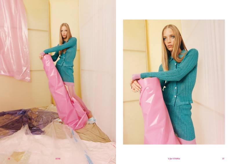 Rebecca Leigh Longendyke featured in  the Eenk U for UTOPIA lookbook for Spring/Summer 2022