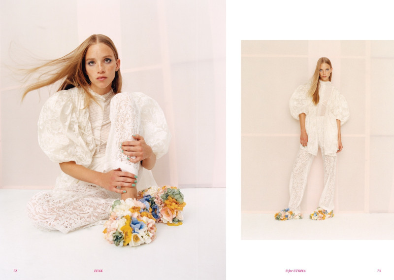 Rebecca Leigh Longendyke featured in  the Eenk U for UTOPIA lookbook for Spring/Summer 2022