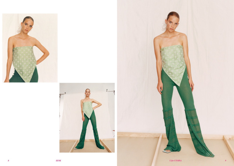 Rebecca Leigh Longendyke featured in  the Eenk U for UTOPIA lookbook for Spring/Summer 2022