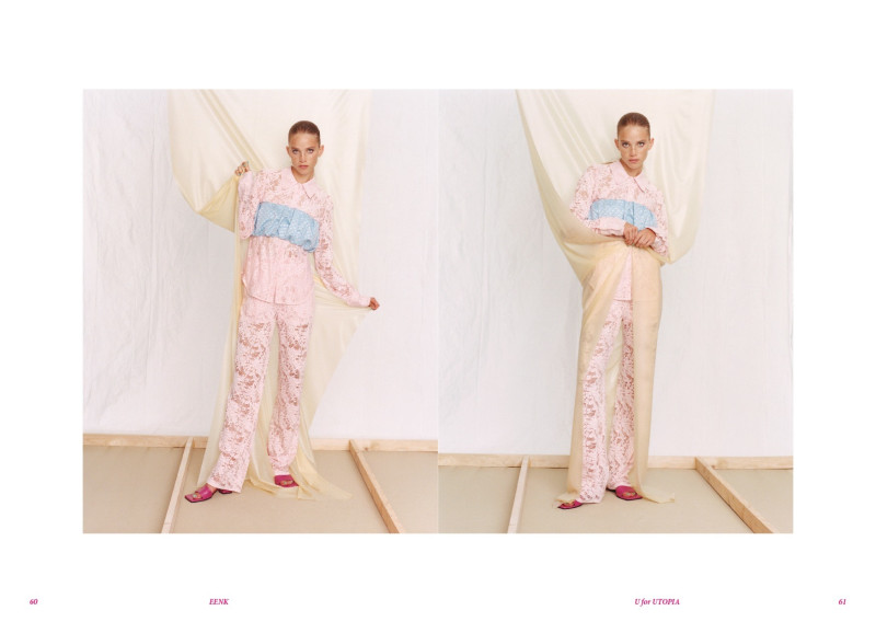 Rebecca Leigh Longendyke featured in  the Eenk U for UTOPIA lookbook for Spring/Summer 2022