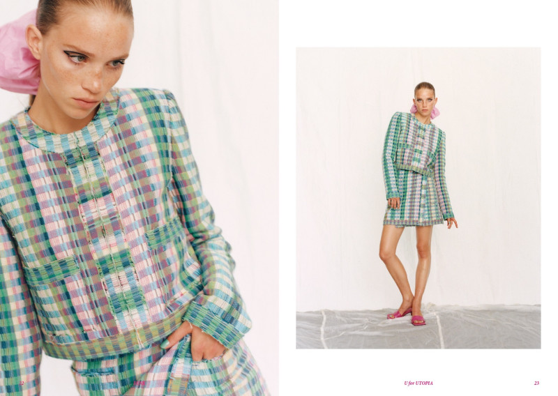 Rebecca Leigh Longendyke featured in  the Eenk U for UTOPIA lookbook for Spring/Summer 2022