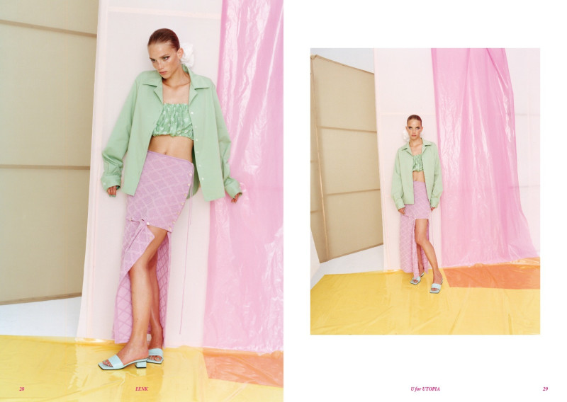 Rebecca Leigh Longendyke featured in  the Eenk U for UTOPIA lookbook for Spring/Summer 2022