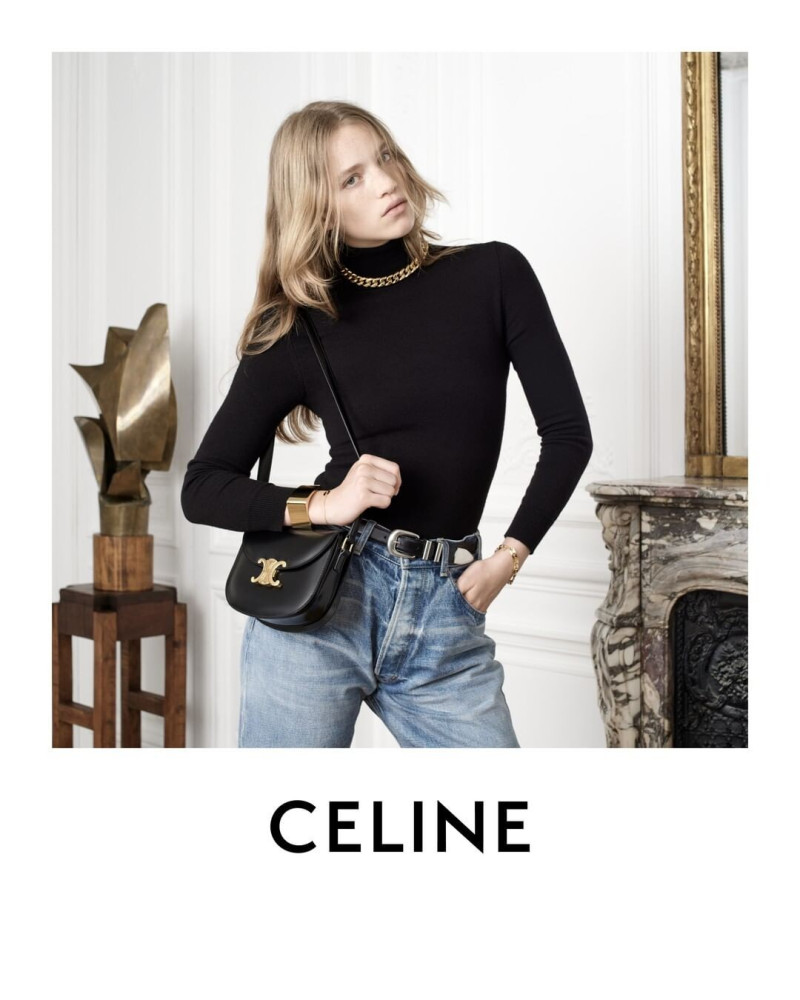 Rebecca Leigh Longendyke featured in  the Celine advertisement for Autumn/Winter 2022