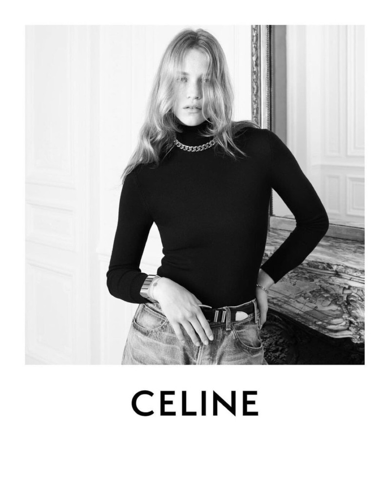 Rebecca Leigh Longendyke featured in  the Celine advertisement for Autumn/Winter 2022