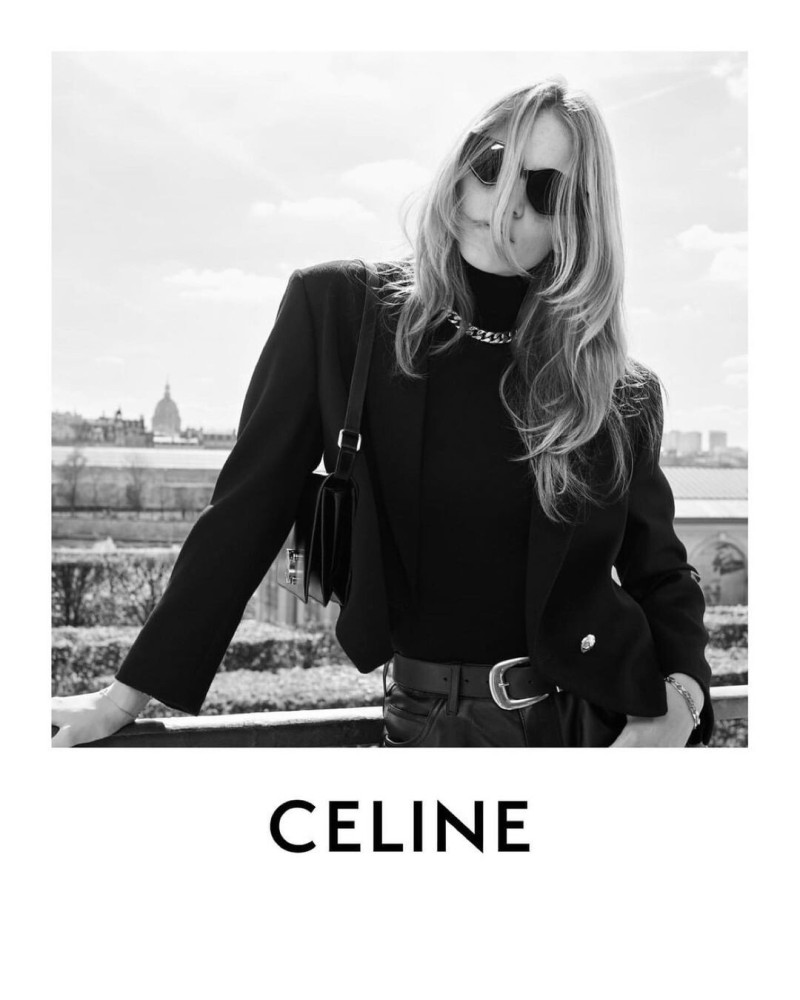 Rebecca Leigh Longendyke featured in  the Celine advertisement for Autumn/Winter 2022