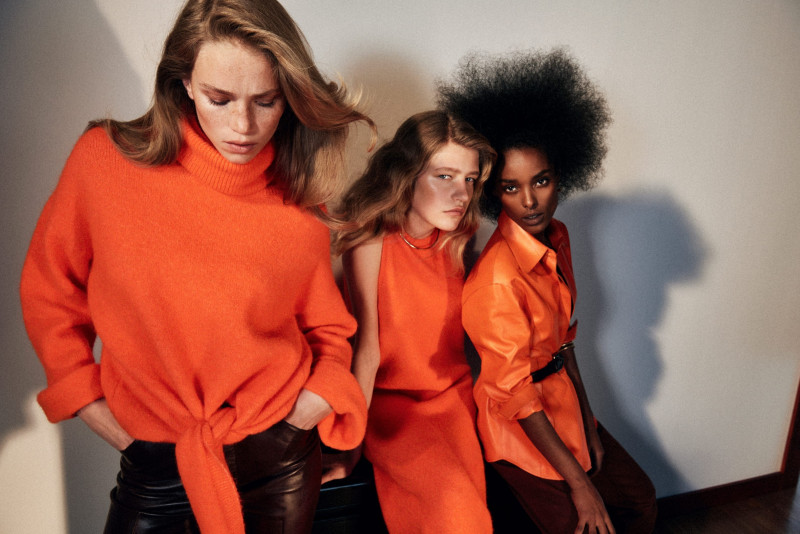 Adele Aldighieri featured in  the Massimo Dutti Limited Edition advertisement for Autumn/Winter 2022