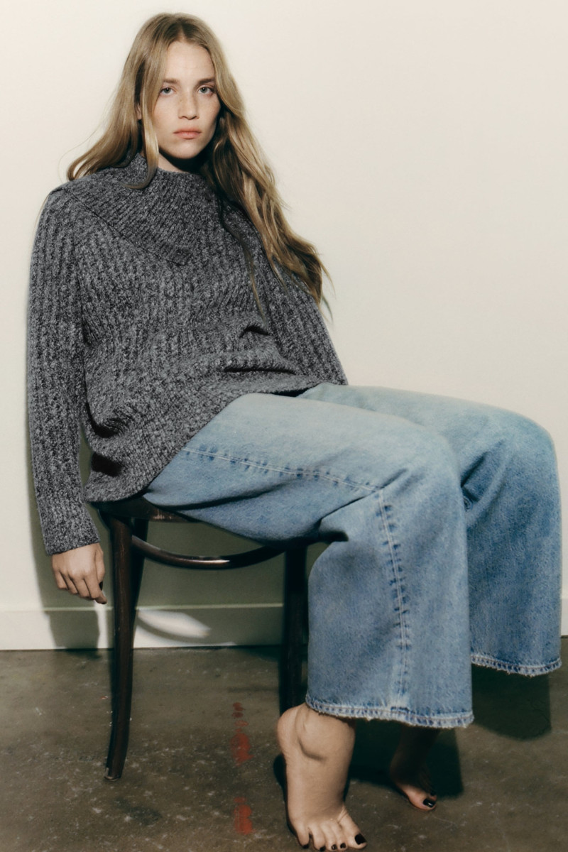 Rebecca Leigh Longendyke featured in  the Zara lookbook for Winter 2022