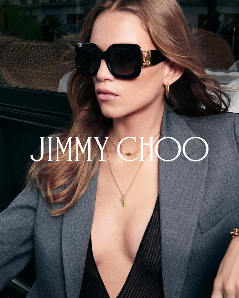 Rebecca Leigh Longendyke featured in  the Jimmy Choo advertisement for Autumn/Winter 2023