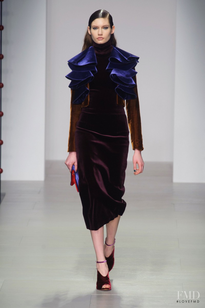 Kasia Krol featured in  the Emilio de la Morena fashion show for Autumn/Winter 2014