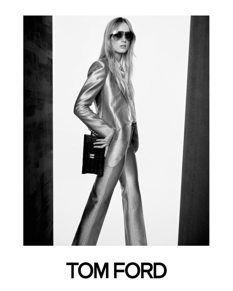 Rianne Van Rompaey featured in  the Tom Ford advertisement for Spring/Summer 2024