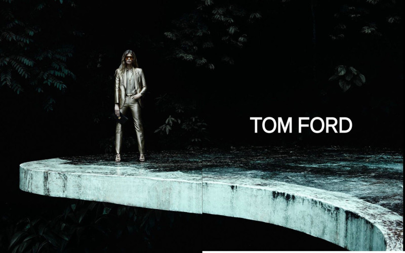 Ida Heiner featured in  the Tom Ford advertisement for Spring/Summer 2024