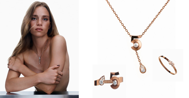 Rebecca Leigh Longendyke featured in  the Chanel Fine Jewellery N°5 Collection advertisement for Spring/Summer 2024