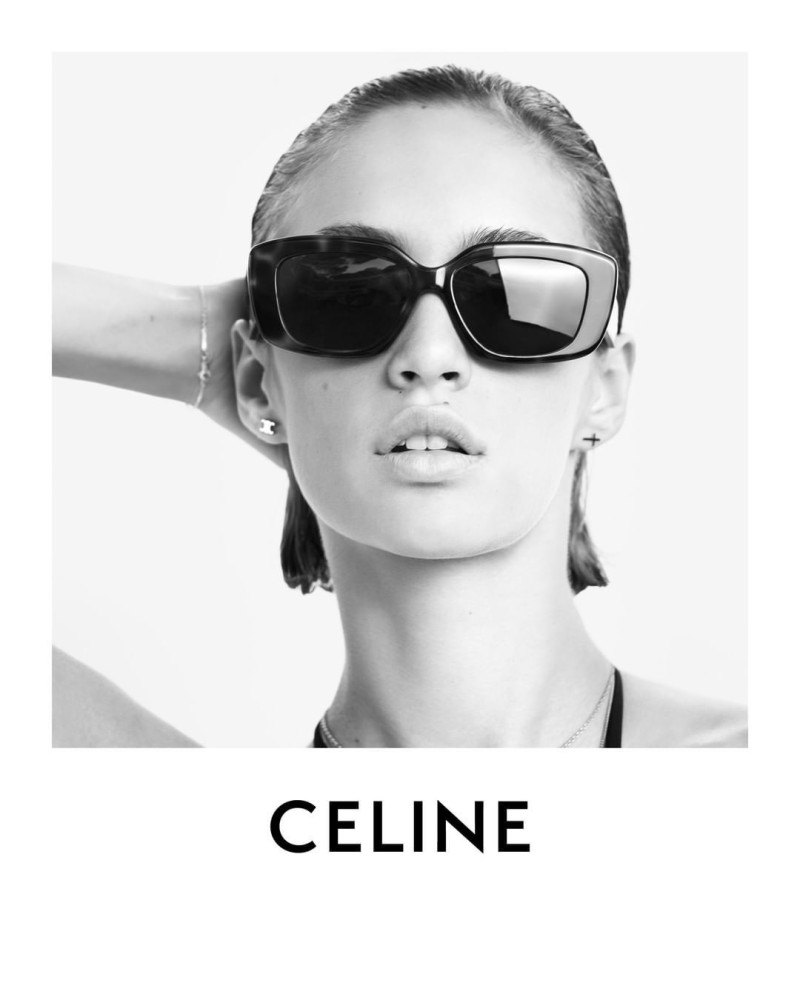 Quinn Elin Mora featured in  the Celine Les Grands Classiques #6  advertisement for Pre-Spring 2023