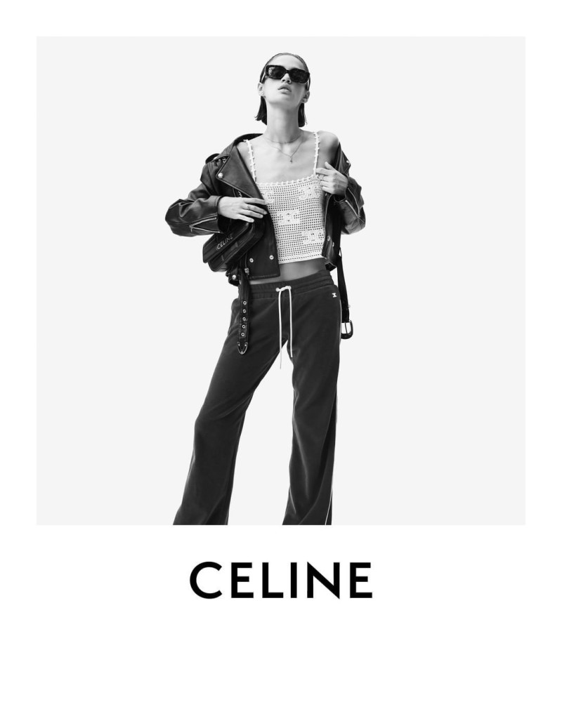 Quinn Elin Mora featured in  the Celine Les Grands Classiques #6  advertisement for Pre-Spring 2023