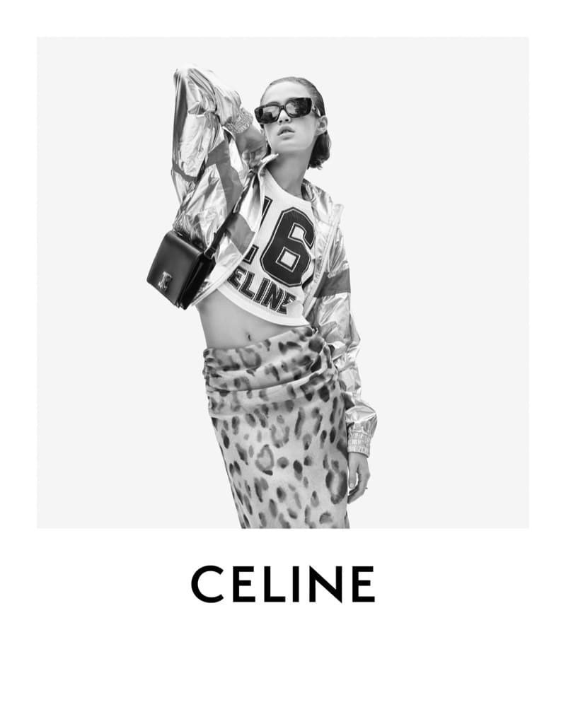 Quinn Elin Mora featured in  the Celine Les Grands Classiques #6  advertisement for Pre-Spring 2023