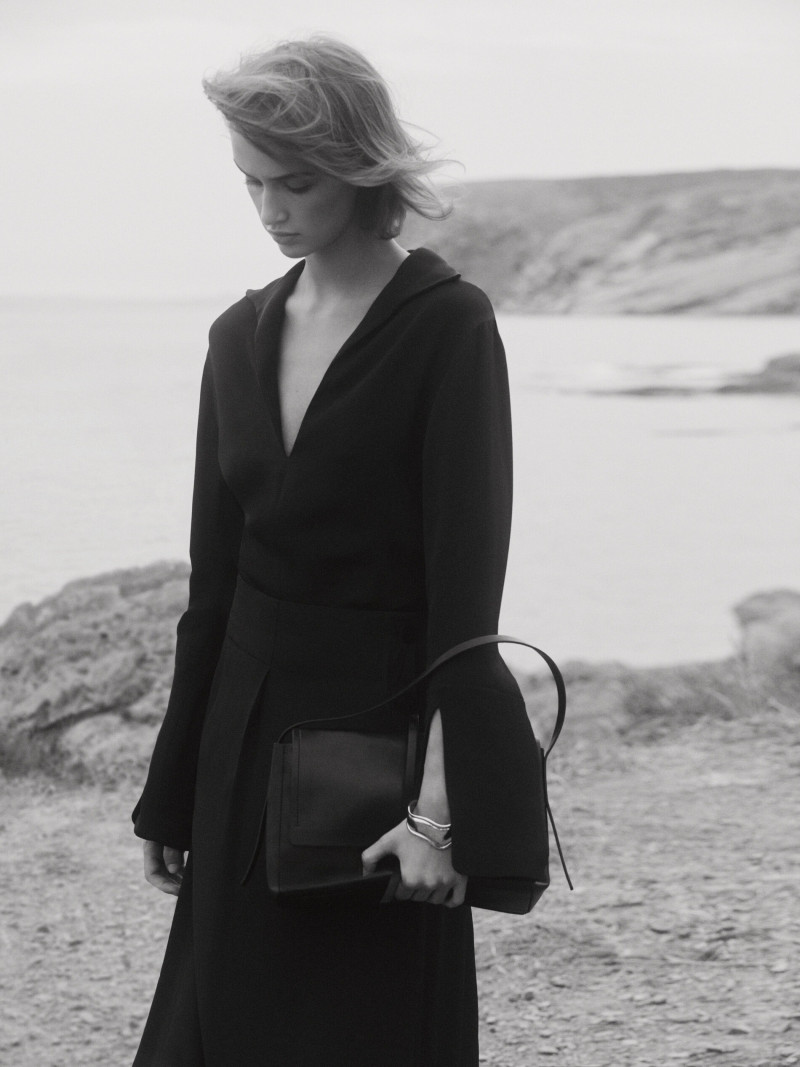 Quinn Elin Mora featured in  the Massimo Dutti La Femme visible lookbook for Autumn/Winter 2022