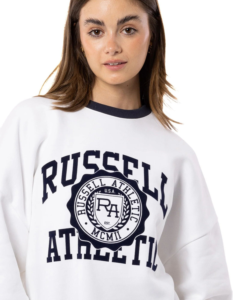 Cate Collins featured in  the Russell Athletic catalogue for Spring/Summer 2023