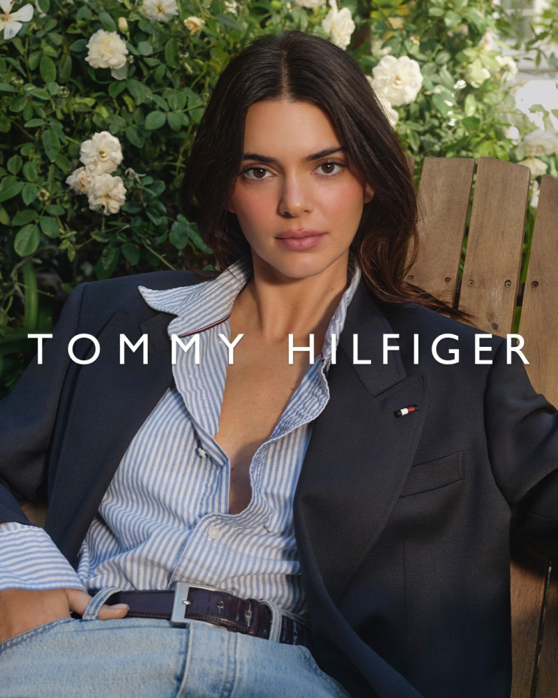 Kendall Jenner featured in  the Tommy Hilfiger Kendall and Friends Spring 2024 Campaign advertisement for Spring 2024