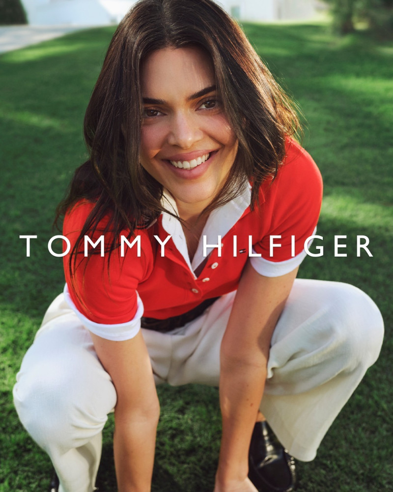 Kendall Jenner featured in  the Tommy Hilfiger Kendall and Friends Spring 2024 Campaign advertisement for Spring 2024