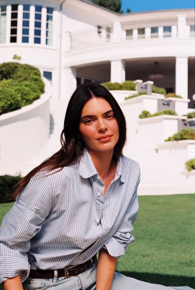 Kendall Jenner featured in  the Tommy Hilfiger Kendall and Friends Spring 2024 Campaign advertisement for Spring 2024