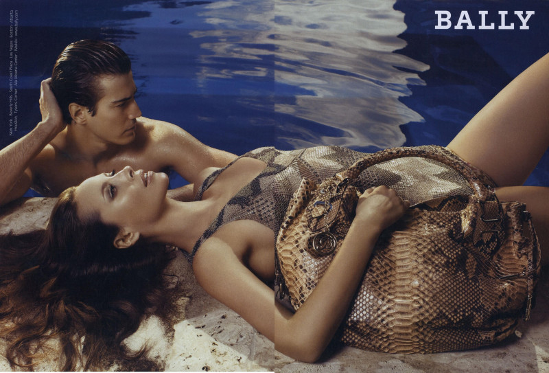 Christy Turlington featured in  the Bally advertisement for Spring/Summer 2009