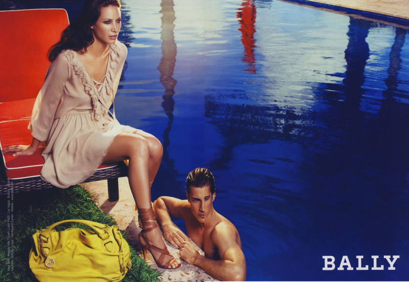 Christy Turlington featured in  the Bally advertisement for Spring/Summer 2009