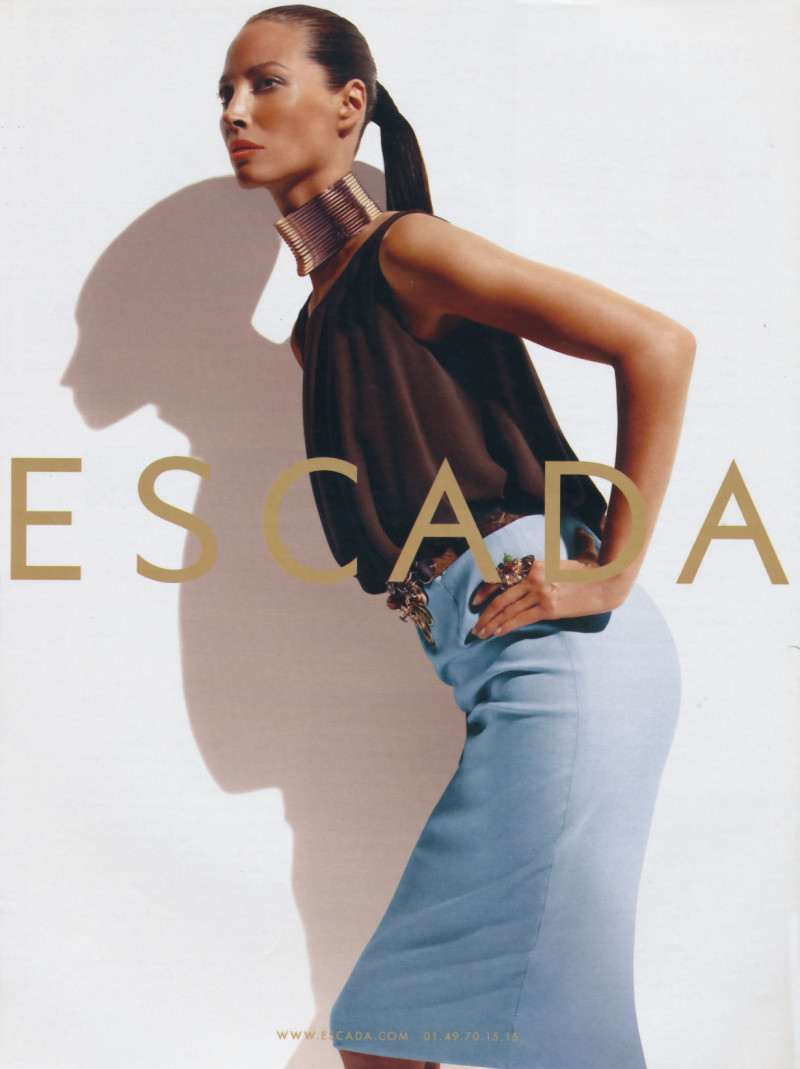 Christy Turlington featured in  the Escada advertisement for Spring/Summer 2009