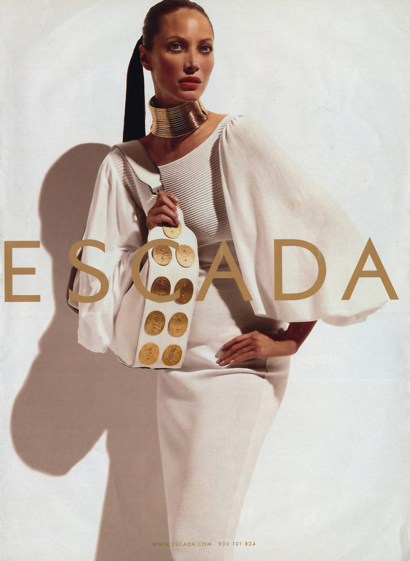 Christy Turlington featured in  the Escada advertisement for Spring/Summer 2009