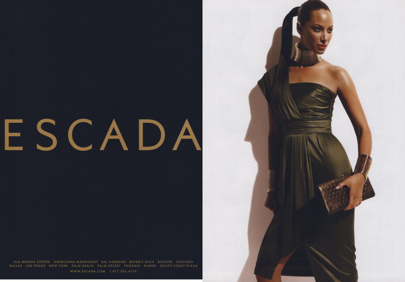 Christy Turlington featured in  the Escada advertisement for Spring/Summer 2009