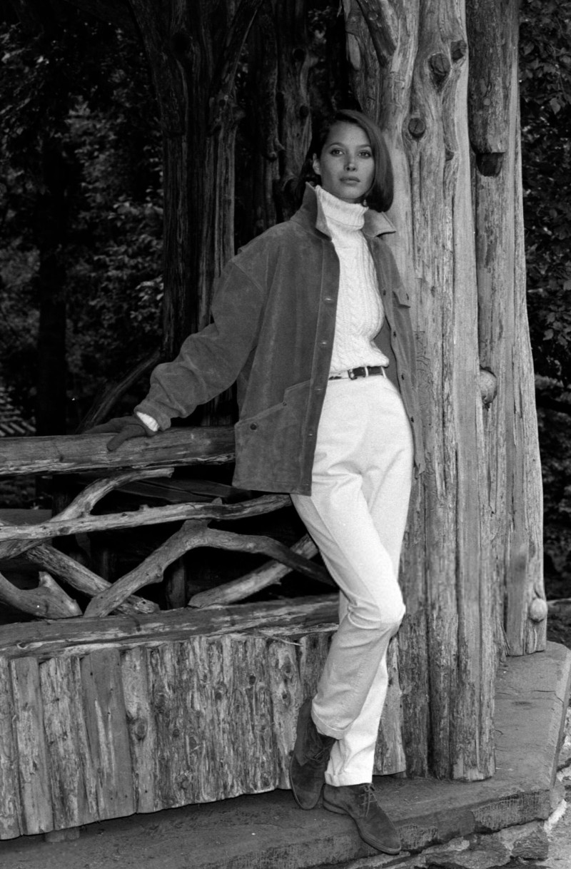 Christy Turlington featured in  the Calvin Klein Sport lookbook for Resort 1990