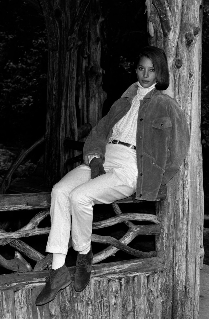 Christy Turlington featured in  the Calvin Klein Sport lookbook for Resort 1990