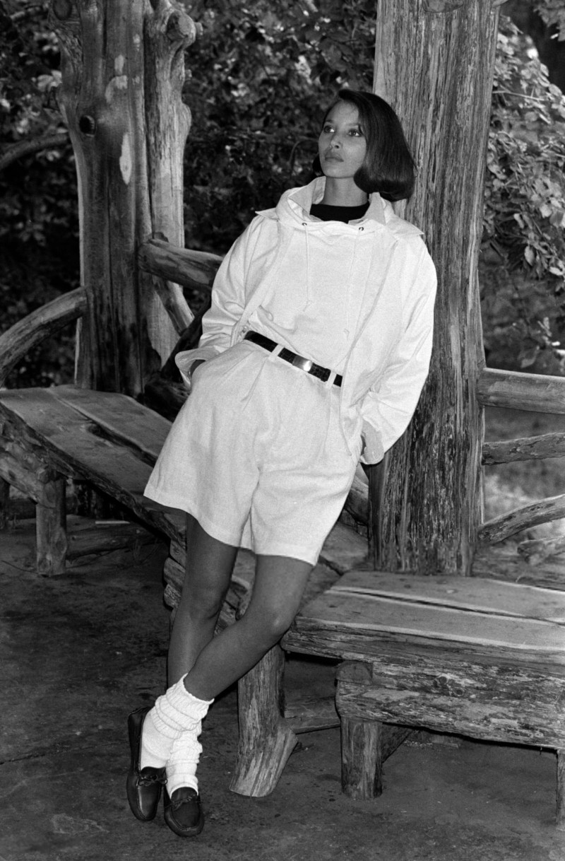 Christy Turlington featured in  the Calvin Klein Sport lookbook for Resort 1990