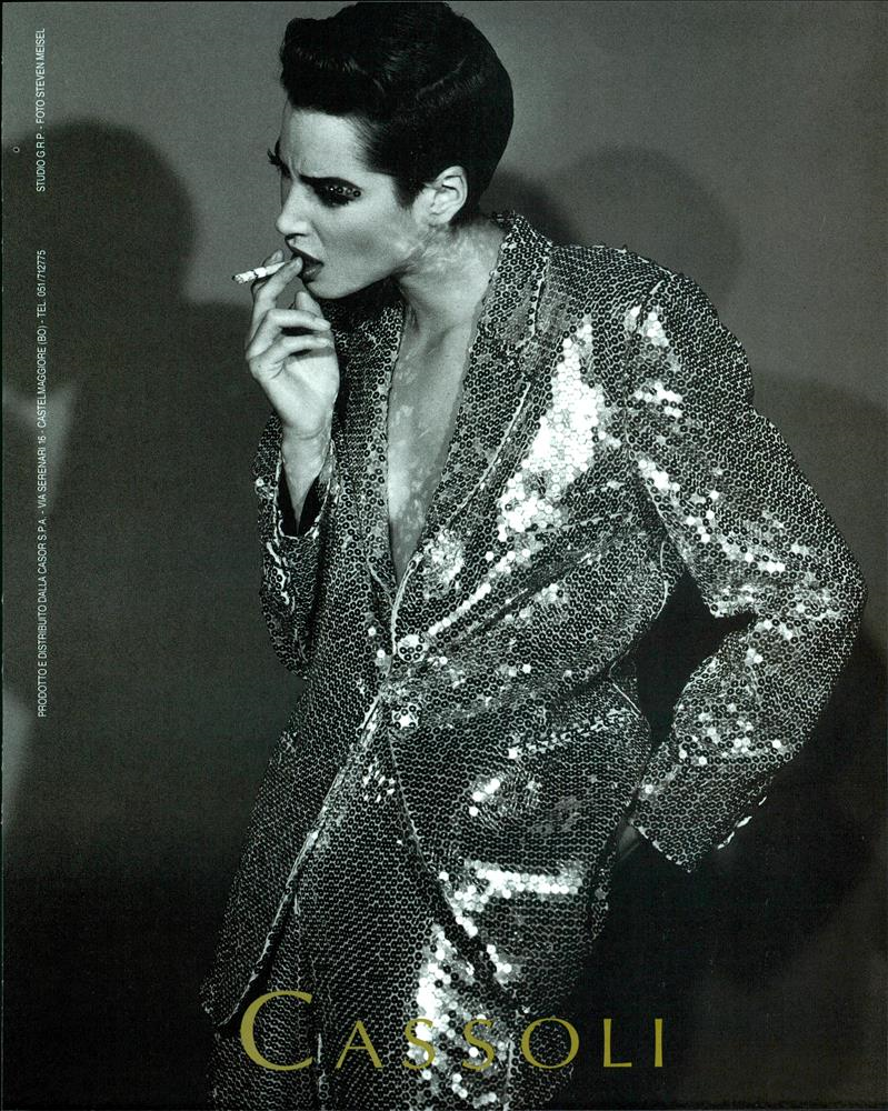 Christy Turlington featured in  the Gianna Cassoli advertisement for Autumn/Winter 1990