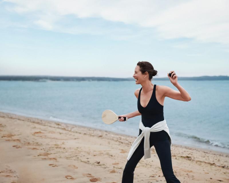 Christy Turlington featured in  the Athleta advertisement for Autumn/Winter 2022