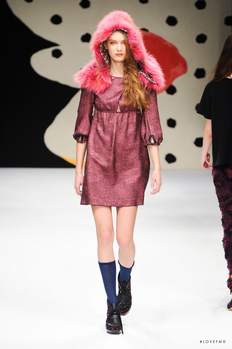 Vera Vavrova featured in  the Kristina Ti fashion show for Autumn/Winter 2014